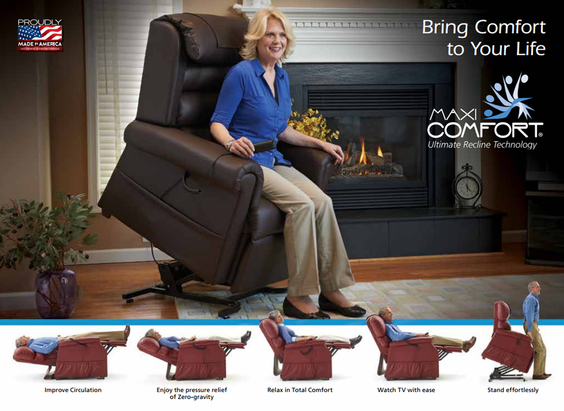 Buckeye golden lift chair recline by pride viva